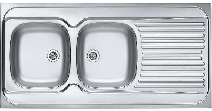 Кухонная мойка Alveus Classic 100 NAT-60 1200x600 L 1009084 Натуральная сталь