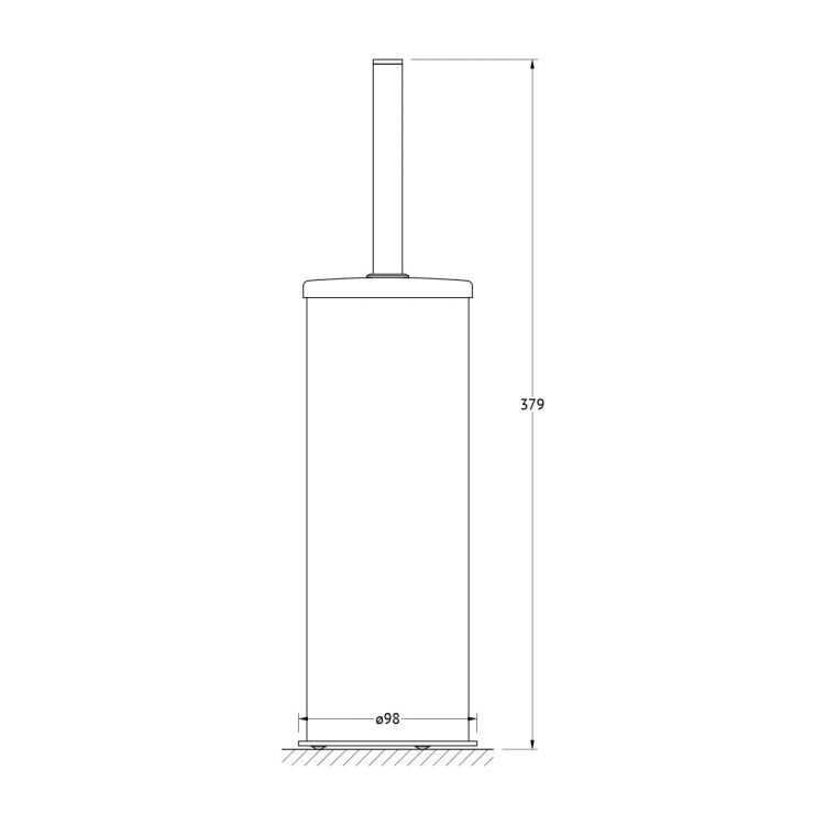 Туалетный ерш с крышкой напольный AWE 005