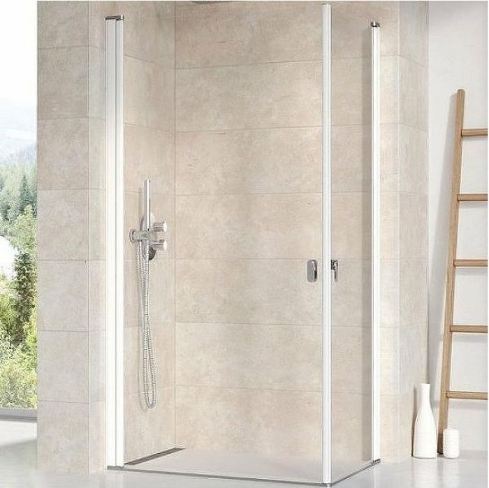Душевая дверь Ravak Chrome CRV1-100 1QVA0101Z1 профиль Белый стекло Transparent