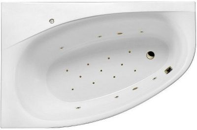 Акриловая ванна Excellent Kameleon 170x110 L WAEX.KML17.RELAX.BR с гидромассажем