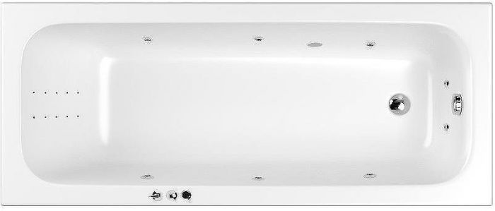 Акриловая ванна Whitecross Vibe 170x70 0105.170070.100.SMARTNANO.CR с гидромассажем