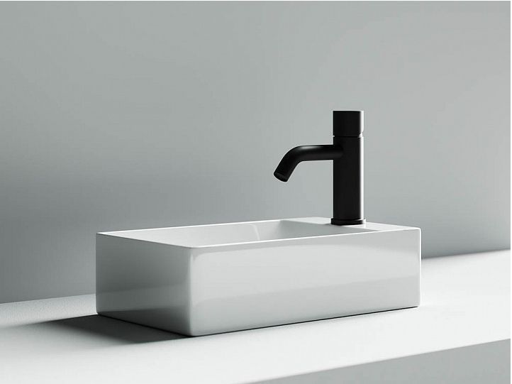 Умывальник CERAMICANOVA Element подвесной прямоугольный (отверстие под смеситель R) CN5007