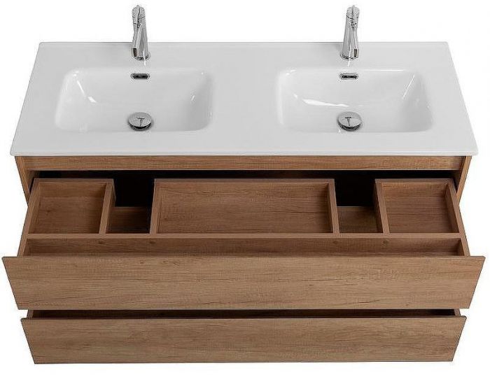 Тумба под раковину BelBagno Kraft 120 KRAFT-1200-2C-SO-2-RNN подвесная Rovere Nebrasca Nature