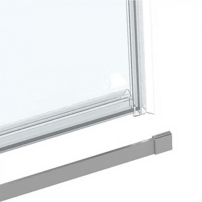 Душевая дверь Vincea Como Soft 130 VDS-1CS130CL профиль Хром стекло прозрачное