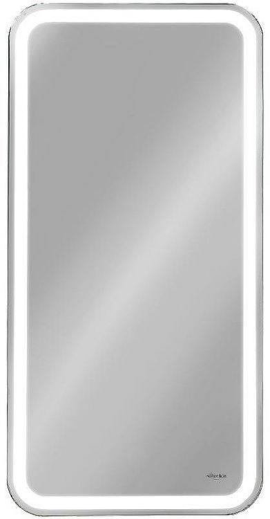 Зеркальный шкаф Reflexion Circle 400х800 R RF2104SR с подсветкой Белый матовый