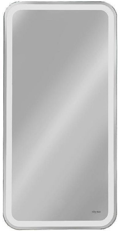 Зеркальный шкаф Reflexion Circle 400х800 R RF2104SR с подсветкой Белый матовый
