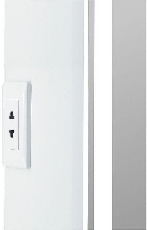 Зеркальный шкаф Reflexion Circle 400х800 R RF2104SR с подсветкой Белый матовый