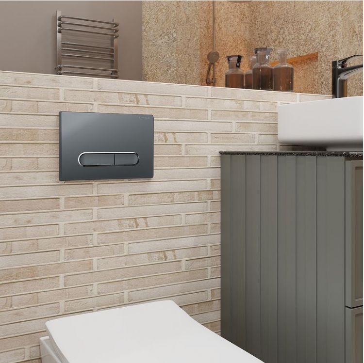 Клавиша смыва Charus Elegia FP.320.GRP.01 цвет Графит