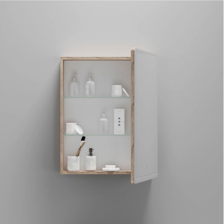 Зеркальный шкаф SANCOS Mirror 590x150х740 мм, с LED подсветкой, MI60EG