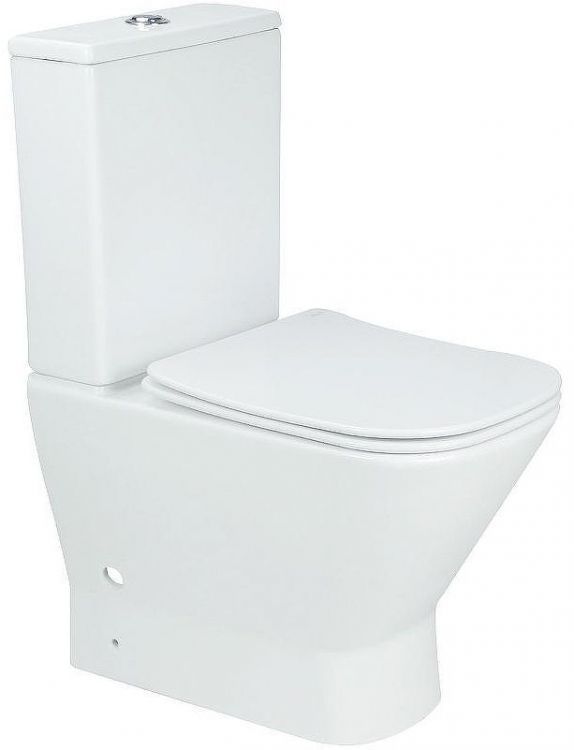 Унитаз компакт Aquanet Fine-C Rimless 273786 без бачка с сиденьем Микролифт