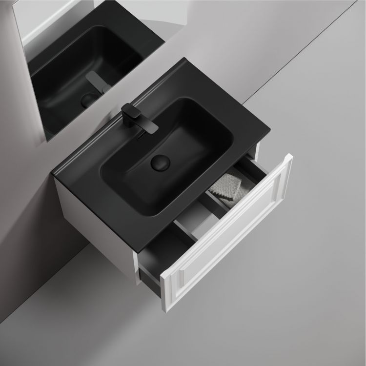 Тумба подвесная SANCOS Very 690х445х406, c одним ящиком оснащенным доводчиками, Bianco ,VR70W