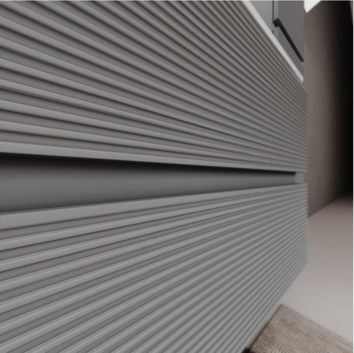 Тумба подвесная SANCOS под раковину Folk, Ergraut soft 590х445х500, FL60ES