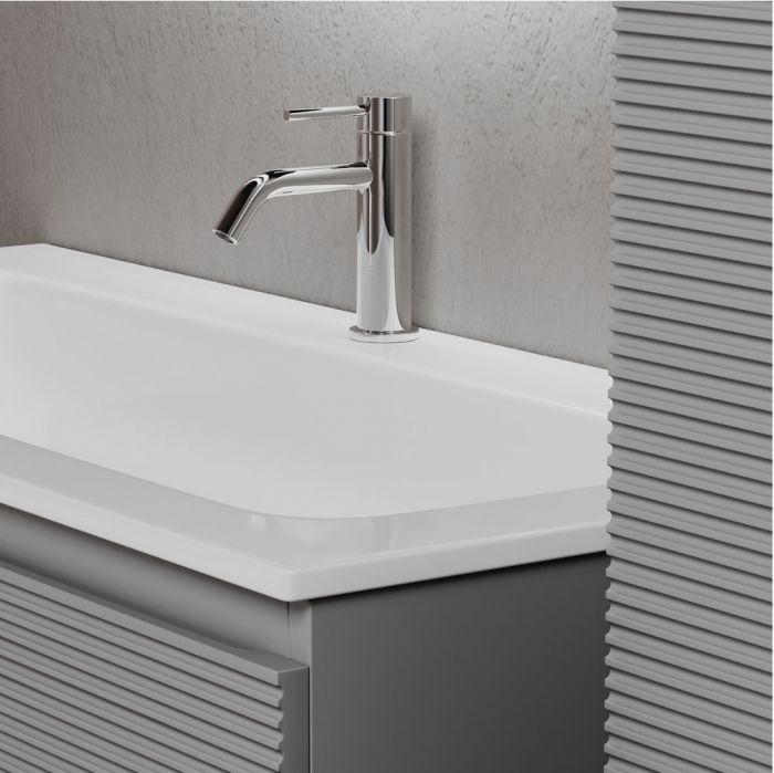 Тумба подвесная SANCOS под раковину Folk, Ergraut soft 590х445х500, FL60ES