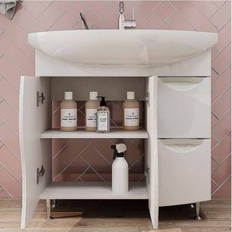 Тумба под раковину Volna Adel 80 2D.2Y tnADEL80.2D.2Y-01 Белая