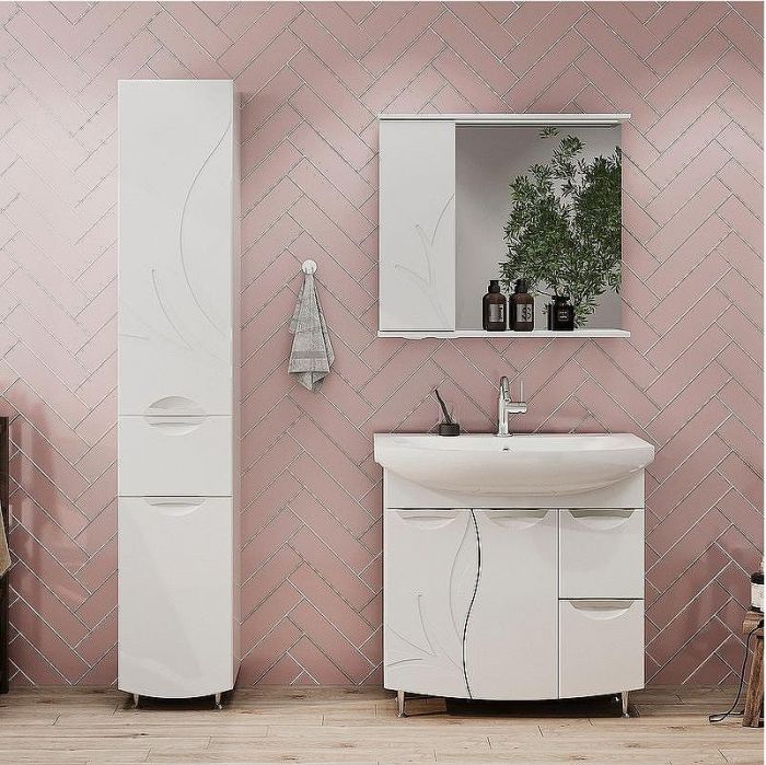 Тумба под раковину Volna Adel 80 2D.2Y tnADEL80.2D.2Y-01 Белая