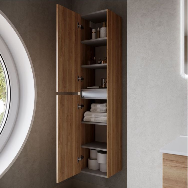 Шкаф-пенал SANCOS Urban подвесной, дуб галифакс натуральный 350х300х1600, PUR35EG