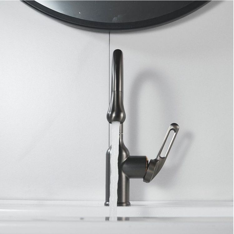 Смеситель для раковины Raffine F101T цвет Оружейная сталь Смеситель для раковины Raffine F101T цвет Оружейная сталь