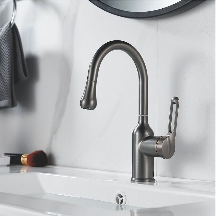 Смеситель для раковины Raffine F101T цвет Оружейная сталь Смеситель для раковины Raffine F101T цвет Оружейная сталь