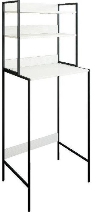 Стеллаж Sanflor 64 82613188 над стиральной машиной Черный муар Белый муар