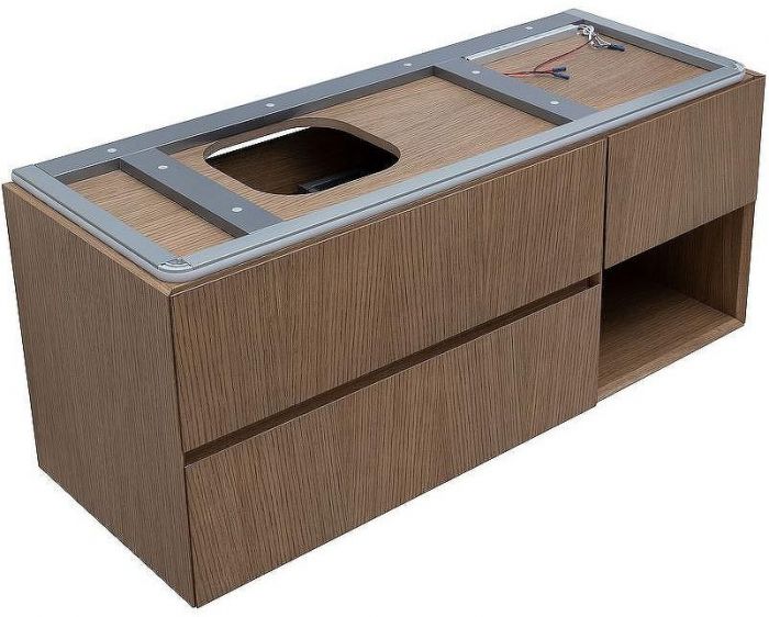 Тумба под раковину Allen Brau Infinity 120 L 1.21005.NO подвесная Дуб