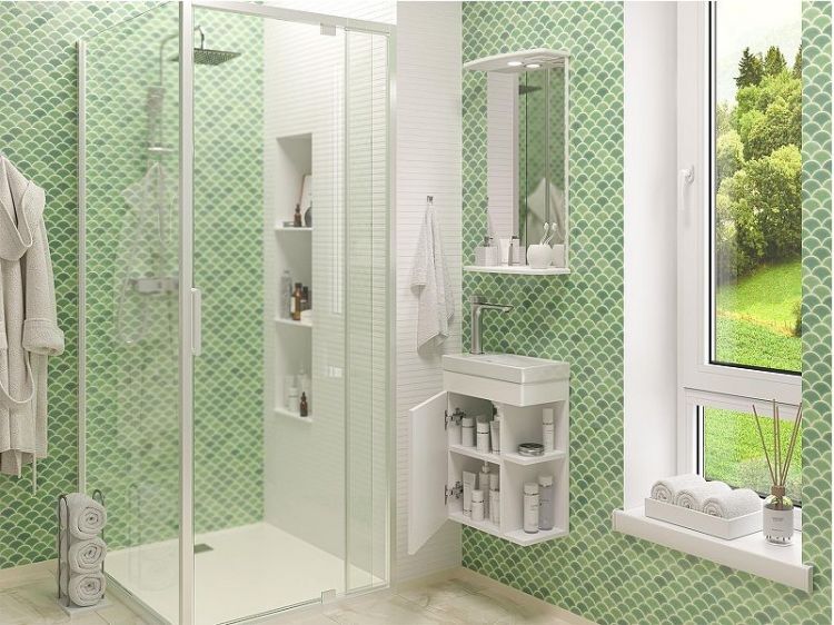 Тумба с раковиной Misty Мини 40 УТ000014278 подвесная Белая