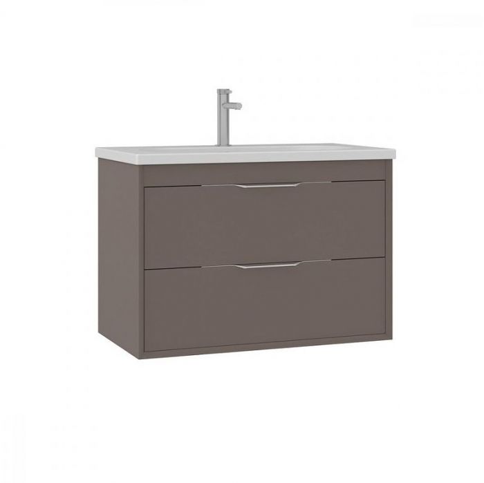 Тумба с раковиной Orka Clay 80 5004383 подвесная цвет Soil