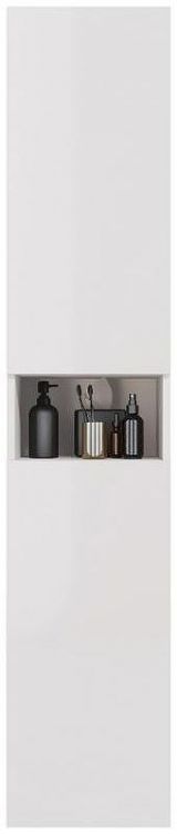 Шкаф пенал Dreja Perfecto 35 99.0809 подвесной Белый глянец