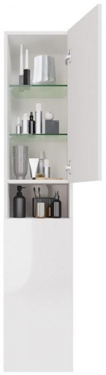 Шкаф пенал Dreja Perfecto 35 99.0809 подвесной Белый глянец