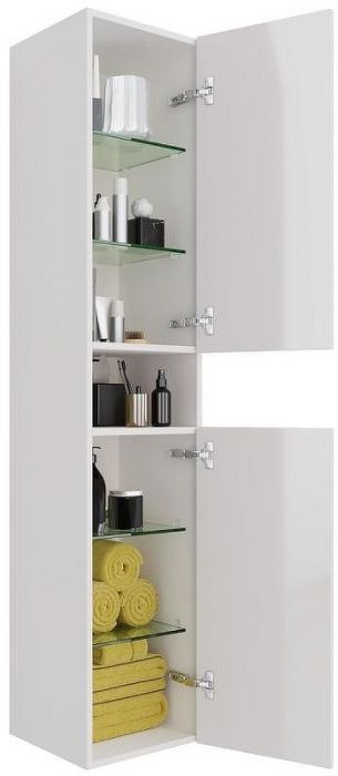 Шкаф пенал Dreja Perfecto 35 99.0809 подвесной Белый глянец