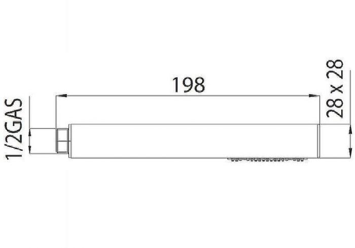 Душевой гарнитур Bossini Cube C50001C.030 Хром