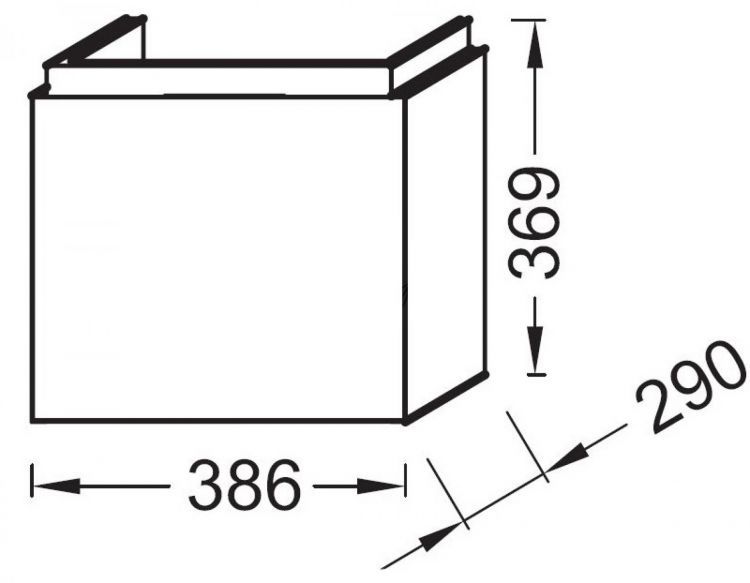 Тумба под раковину 40 см Jacob Delafon Rythmik EB1036-G80 светло-коричневый лак Тумба под раковину 40 см Jacob Delafon Rythmik EB1036-G80 светло-коричневый лак