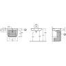Раковина 70 см Jacob Delafon Odeon Up E4495-X5-00, белый