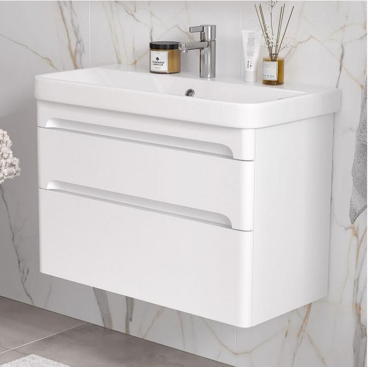 Тумба под раковину Equil Nice 80 tpNICE80.2Y-05 подвесная цвет Белый