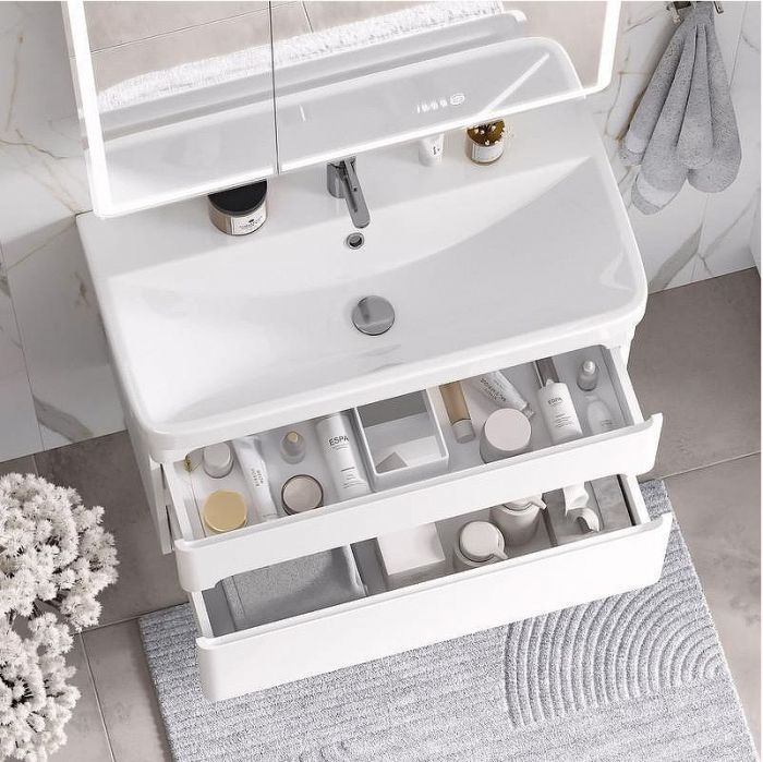 Тумба под раковину Equil Nice 80 tpNICE80.2Y-05 подвесная цвет Белый