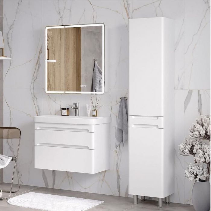 Тумба под раковину Equil Nice 80 tpNICE80.2Y-05 подвесная цвет Белый