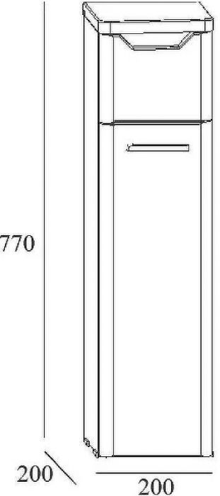Тумба DIWO Суздаль 20 R SUZ.T.77 Белая