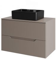 Тумба с раковиной Orange Line 70 Li-70TuLMDF+B01-475MB подвесная цвет Латте матовый