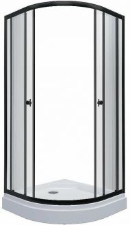 Душевой уголок Triton Альфа-Блэк 100х100 Щ0000054222 профиль Черный стекло прозрачное