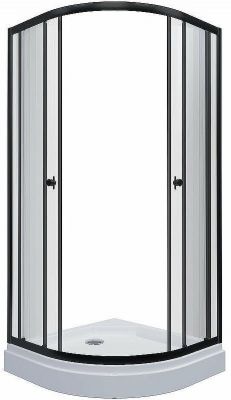 Душевой уголок Triton Альфа-Блэк 100х100 Щ0000054222 профиль Черный стекло прозрачное