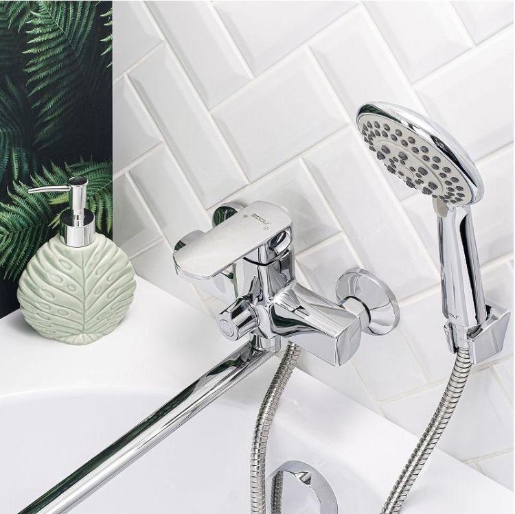 Смеситель для ванны Boou B8215-18F универсальный цвет Хром