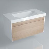 Тумба под раковину Kerama Marazzi Buongiorno 97,5x46x47,5 см, корпус белый, фасад дуб санома (BG.100.1\OAK) Тумба под раковину Kerama Marazzi Buongiorno 97,5x46x47,5 см, корпус белый, фасад дуб санома (BG.100.1\OAK)