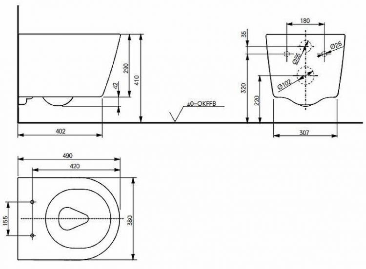 Унитаз Toto RP CW554Y подвесной цвет Белый без сиденья Унитаз Toto RP CW554Y подвесной цвет Белый без сиденья