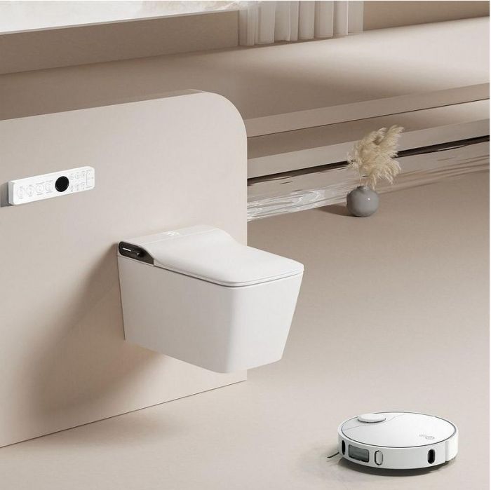 Комплект унитаза биде с инсталляцией Abber Rechteck AC1215S-AC0101P цвет Белый с сиденьем Микролифт