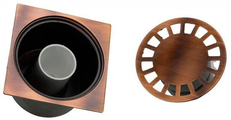 Душевой трап Migliore Bangkok 100х100 20219 с решеткой цвет Бронза Душевой трап Migliore Bangkok 100х100 20219 с решеткой цвет Бронза