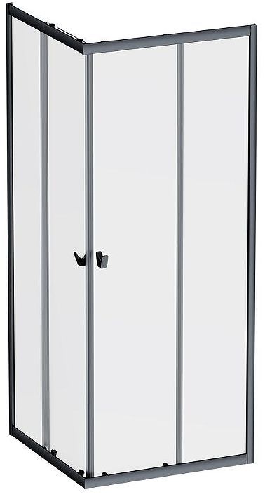 Душевой уголок AM.PM Sunny 80х80 W87G-403-8080-BT профиль Черный матовый стекло прозрачное Душевой уголок AM.PM Sunny 80х80 W87G-403-8080-BT профиль Черный матовый стекло прозрачное