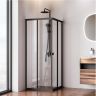 Душевой уголок AM.PM Sunny 80х80 W87G-403-8080-BT профиль Черный матовый стекло прозрачное Душевой уголок AM.PM Sunny 80х80 W87G-403-8080-BT профиль Черный матовый стекло прозрачное