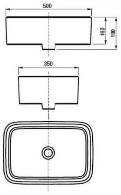 Раковина-чаша Roca Mila 50 32700B000 Белая