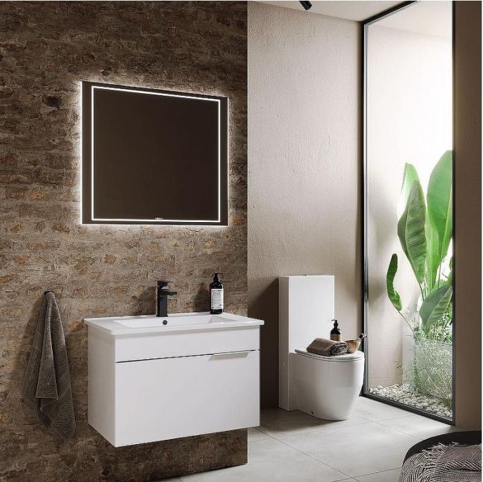 Зеркало Aqwella Vision 100 VIS0210BH с подсветкой и подогревом с бесконтактным выключателем