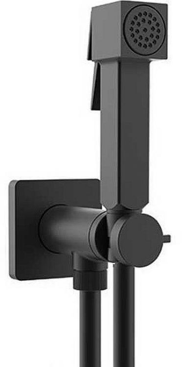 Гигиенический душ со смесителем Bossini Cube Brass E38003B.073 Черный матовый