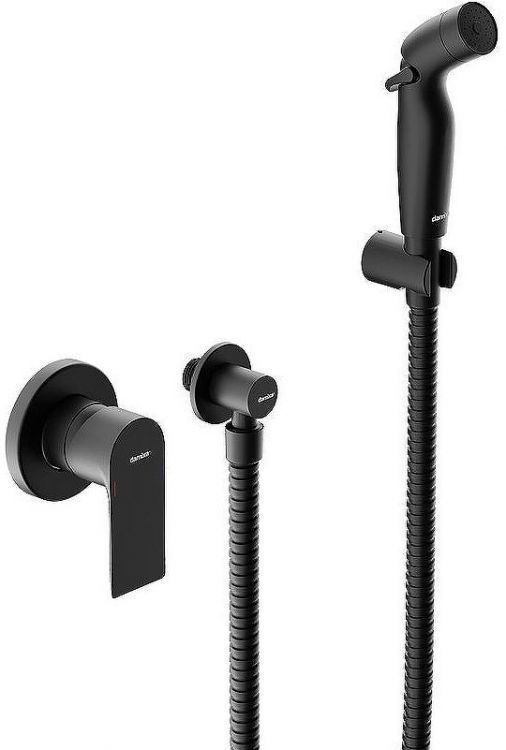 Гигиенический душ со смесителем Damixa Apollo 477510300 Черный матовый